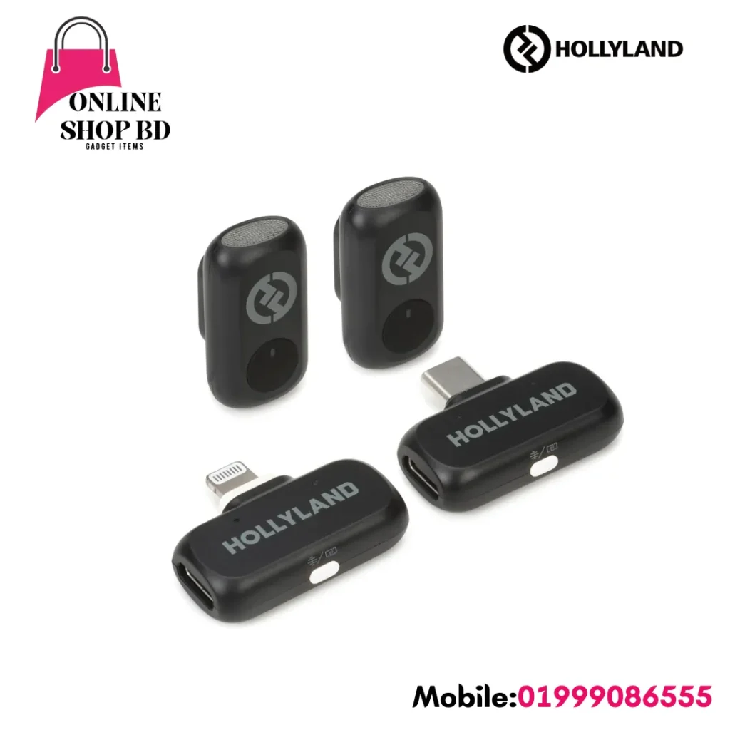 Hollyland LARK A1 Combo Digital Wireless Microphone System Space Gray