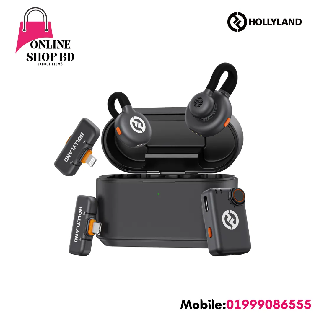 Hollyland LARK M2S Ultimate Combo 2-Person Wireless Microphone System in Bangladesh