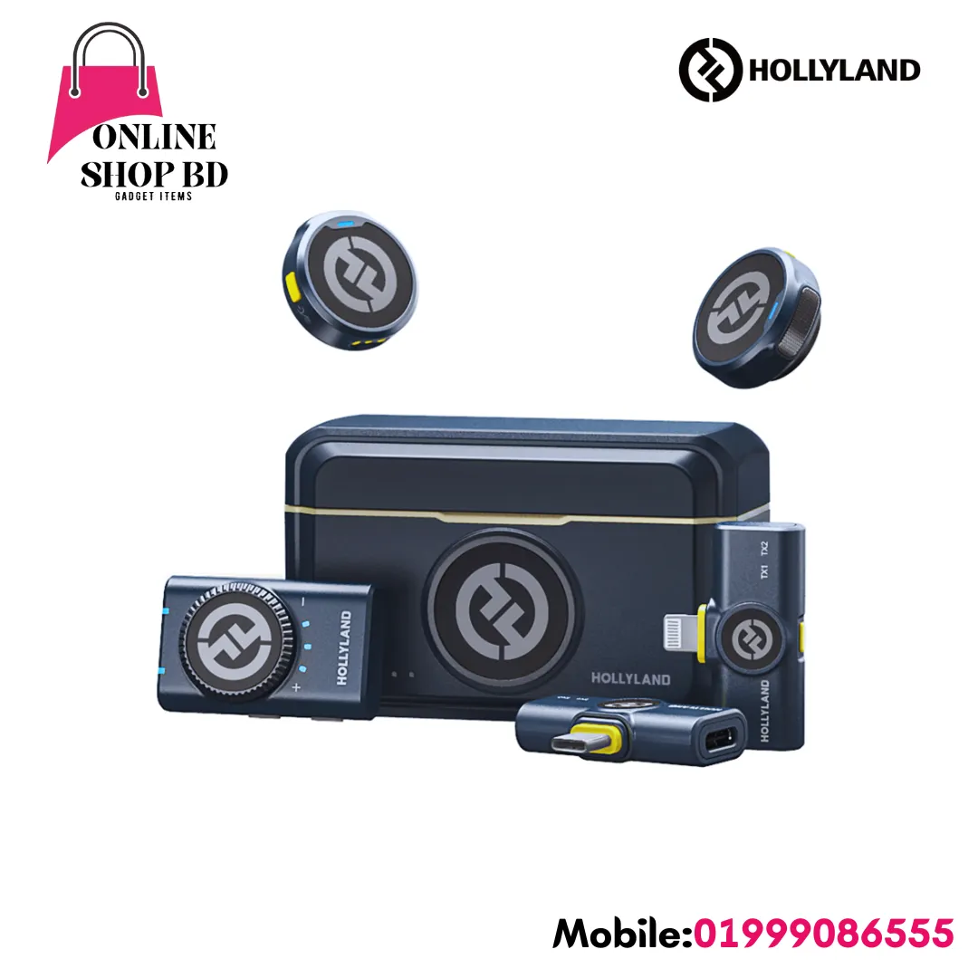 Hollyland Lark M2 Wireless Lavalier Microphone Combo – Shine Charcoal