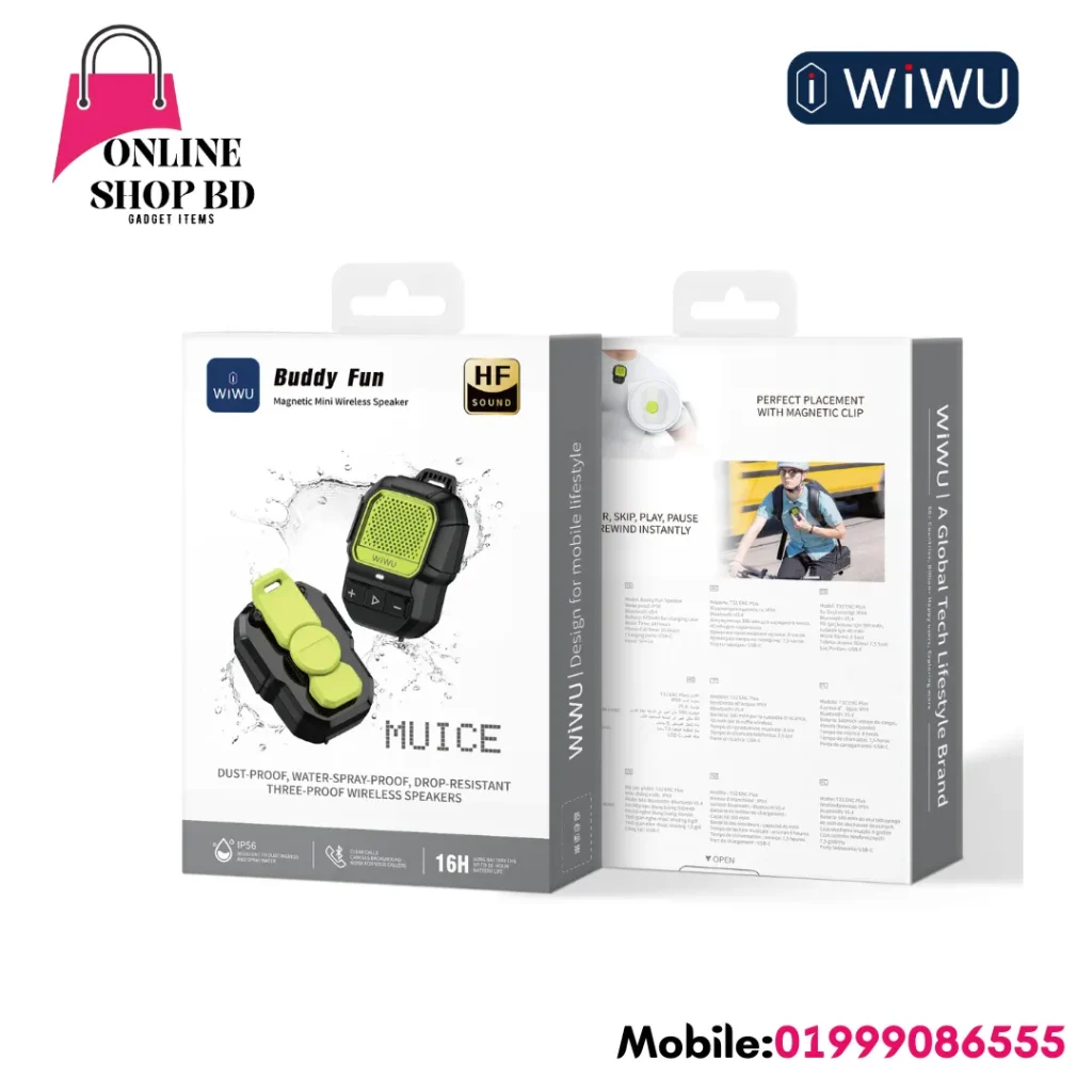 WIWU Buddy Fun Speaker SPK-001 Portable Bluetooth Speaker