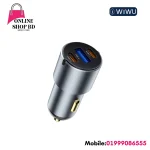 WiWU 60W Nano Pro A+2C Fast Car Charger Wi-CC032 in Bangladesh - 3