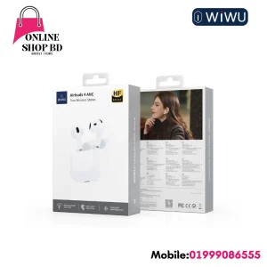 WiWU Airbuds 5 (4-Mic ENC) True Wireless Earbuds | Bluetooth 5.4
