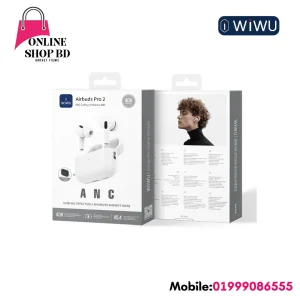 WiWU Airbuds Pro 2 ANC (4-Mic ENC) True Wireless Earbuds